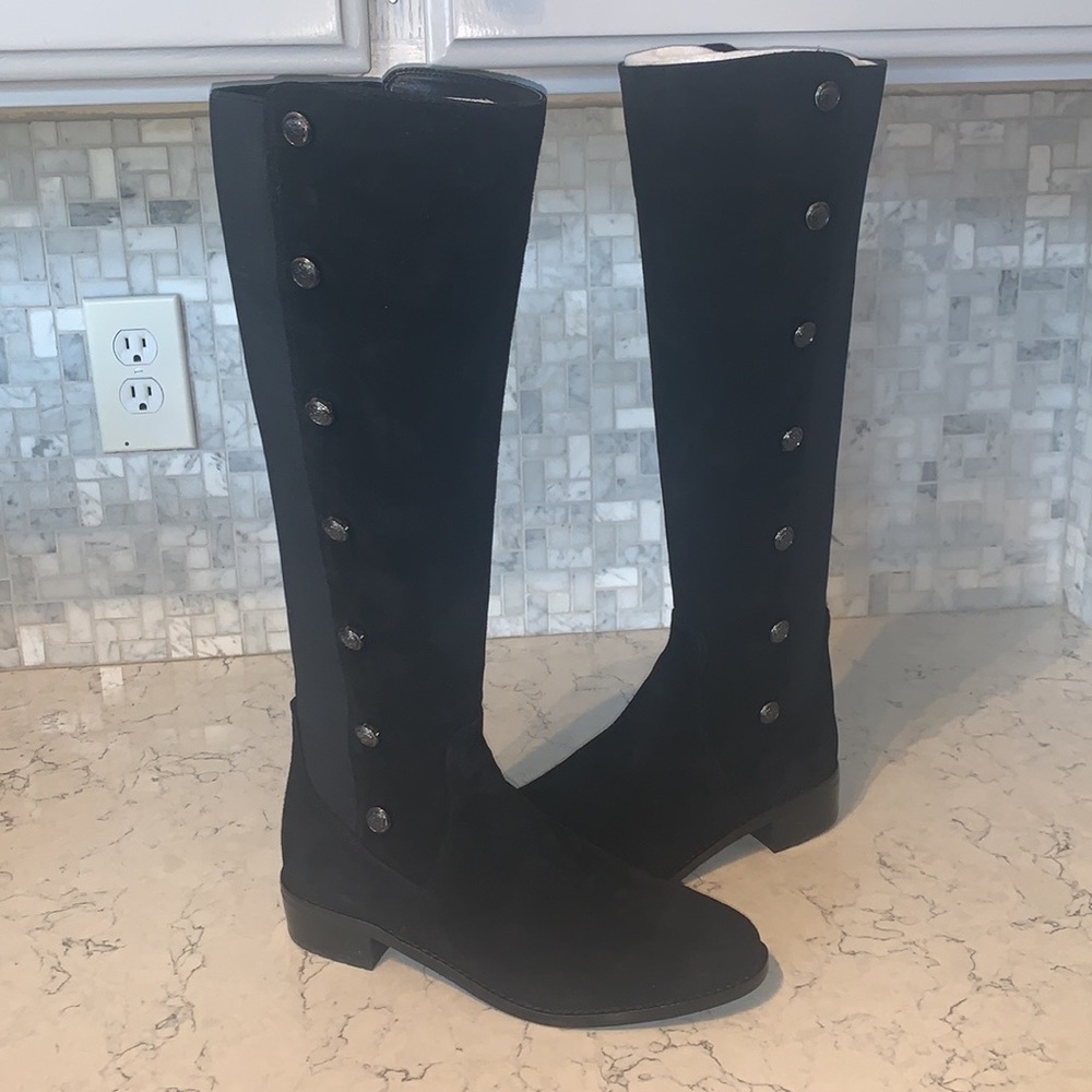 Vince Camuto Black Tall Boots- WIDE